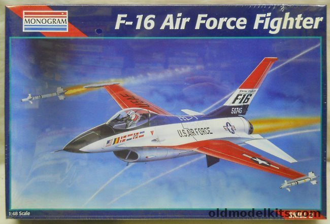 Monogram 1/48 General Dynamics F-16 Fighting Falcon, 5401 plastic model kit